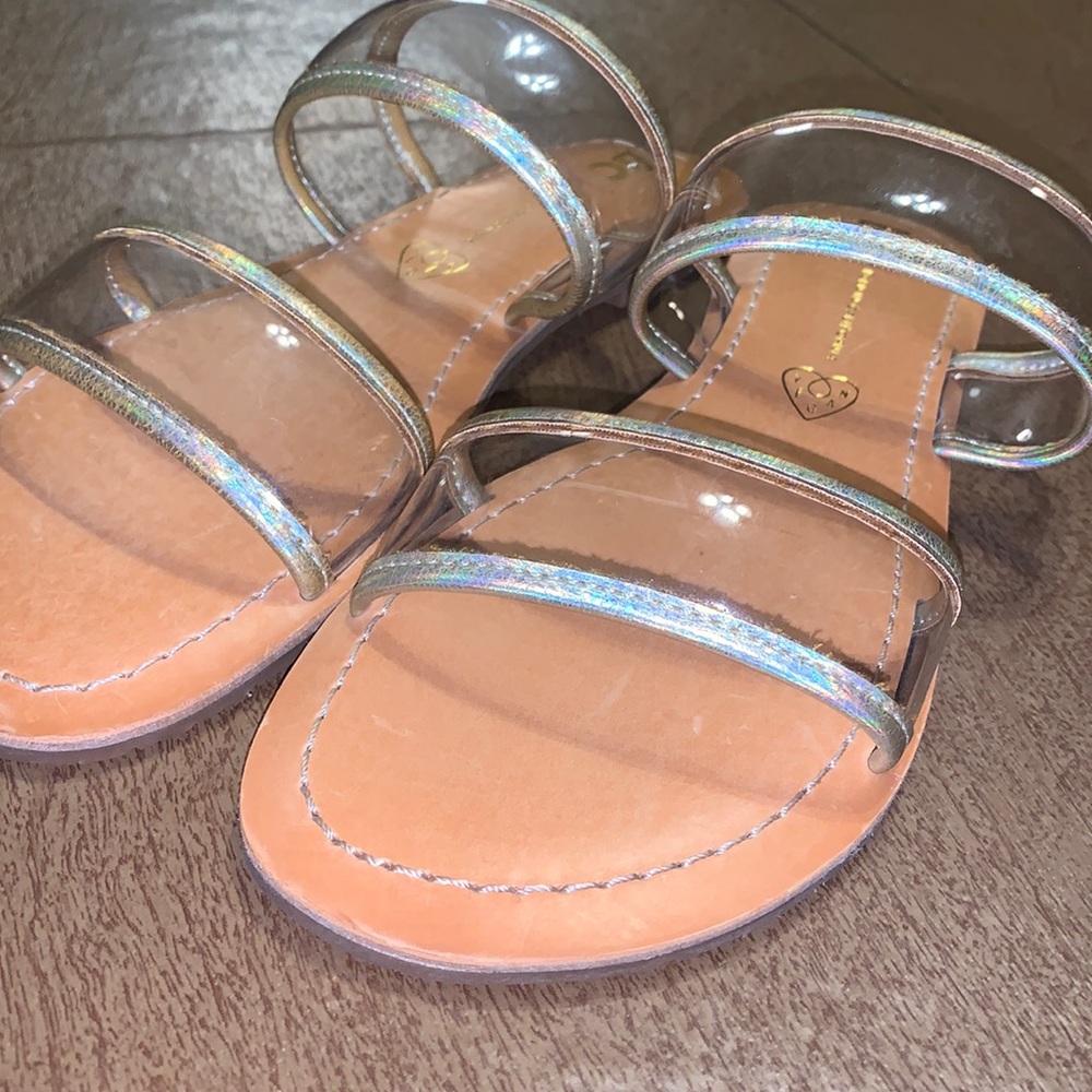 Clear sandals *NEVER WORN*